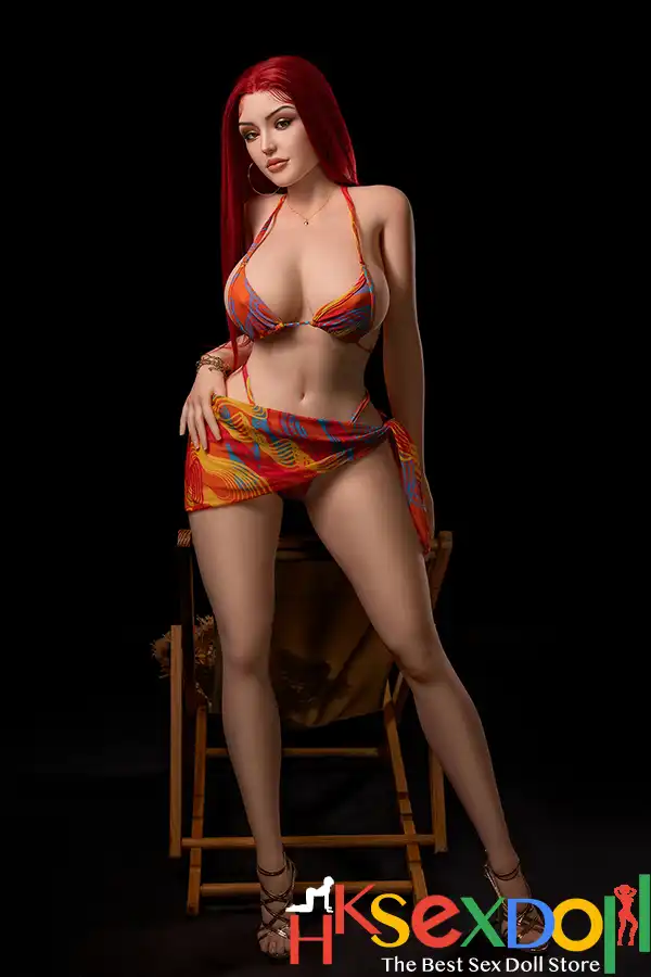 Thick thighs sex doll Isabella front view with 98cm bust