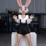 jessica rabbit sex doll 120cm/3ft 11in Purple Eyes Kawaii Cartoon Style – Regina