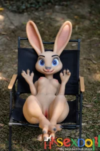 lola bunny sex doll Rabbit Stockings White Background Blue Eyes Lawn Chair