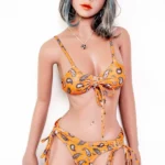 Elise 158cm/5ft 2in Petite Flat Chested Sex Doll - Sporty Bikini Style